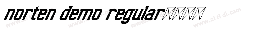 norten demo regular字体转换
